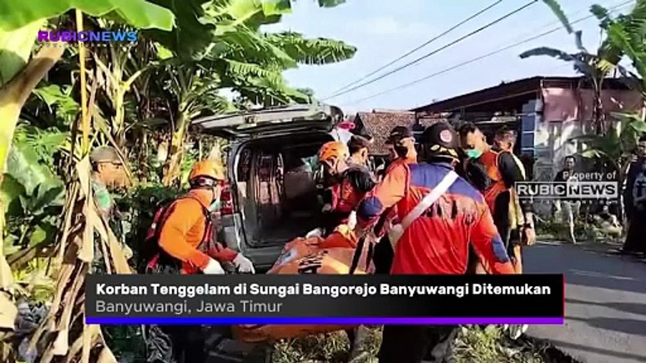Setelah Tiga Hari Pencarian, Korban Tenggelam di Sungai Bangorejo Banyuwangi Ditemukan