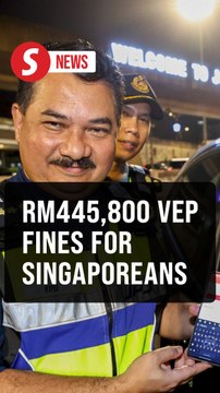 JPJ issued RM445,800 in fines to Singaporean motorists for missing VEP