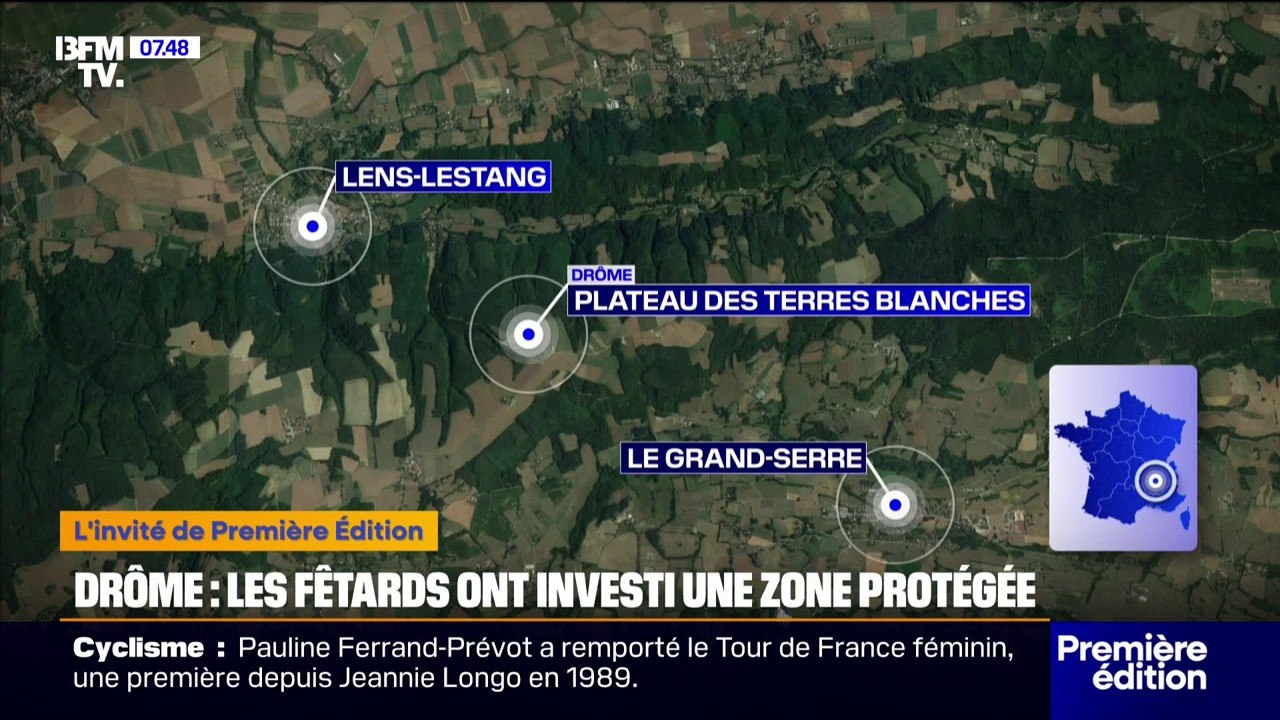 "Chaque année, des dégâts importants ont lieu": au moins 1.200 fêtards se sont réunis pendant trois jours pour une rave party dans la Drôme