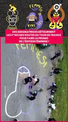 Lors de la 19ème étape du Tour masculin 2025 @cecile.dormeau et @erinaniker, avec la marque Skoda, o