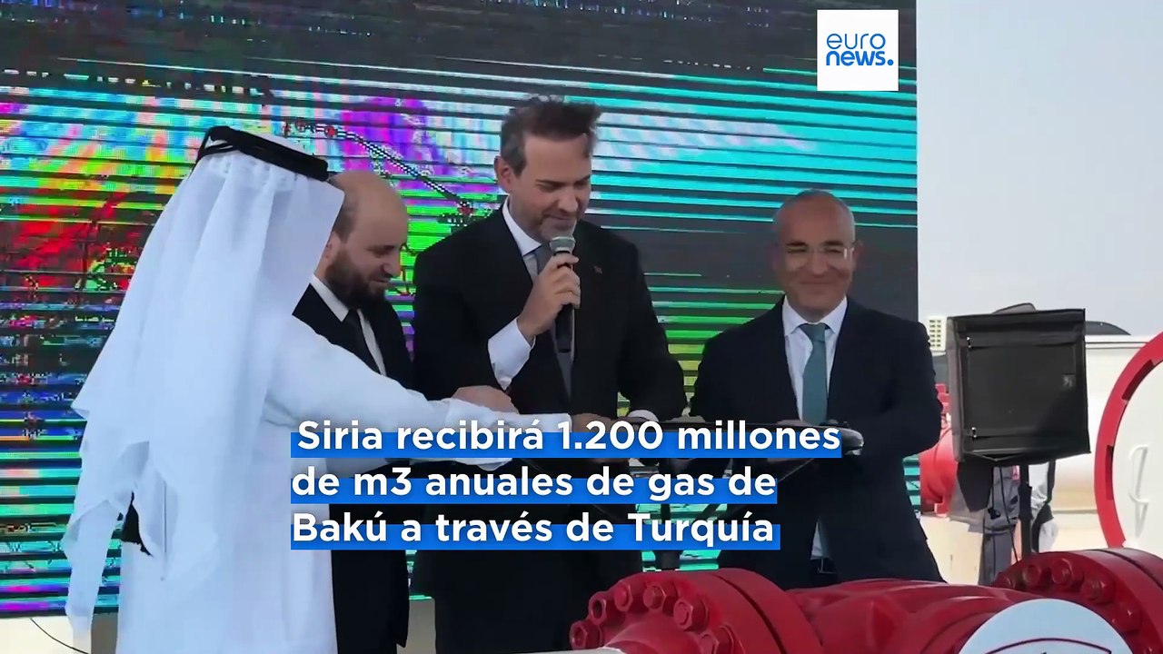 Azerbaiyán comienza a exportar gas natural a Siria a través de Turquía