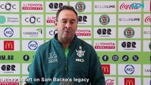 Ricky Stuart shares Sam Backo memories