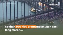 Ribuan Orang Lakukan Aksi Bela Palestina di Sydney