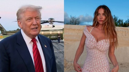 Así reacciona Trump al enterarse que la atractiva actriz Sydney Sweeney es republicana