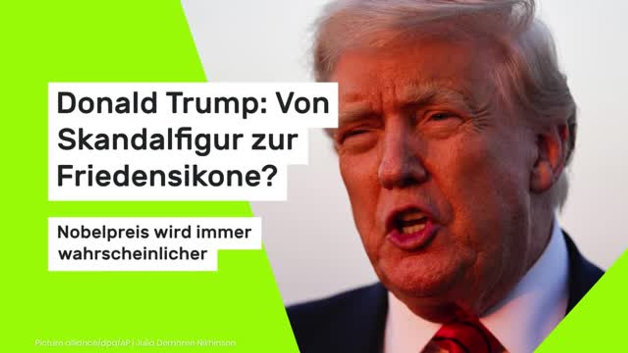 Donald Trump: Von Skandalfigur zur Friedensikone? Nobelpreis wird immer wahrscheinlicher