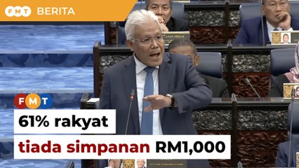 Tiada makna KDNK berkembang tapi 61% rakyat tiada simpanan RM1,000, kata Hamzah
