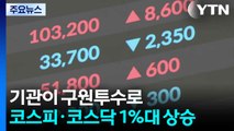 기관이 구원투수로...코스피·코스닥 1%대 상승 / YTN