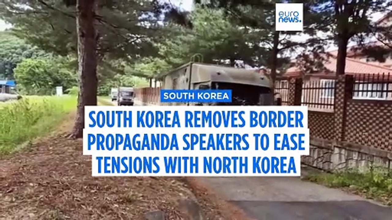 South Korea removes border propaganda speakers to ease tensions with North