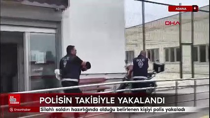 Adana'da Birlikteliklerine karşı çıkan sevgilisinin ailesine silahlı saldırıya giderken yakalandı