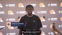 Shedeur Sanders explains 'banning' father Deion from his training camp