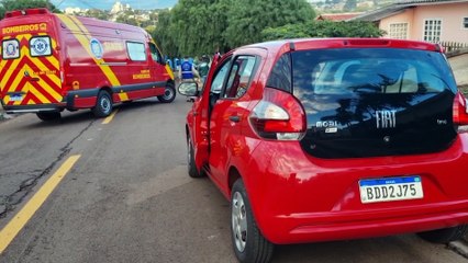 Ciclista fica ferido ao bater contra porta de automóvel no Bairro Alto Alegre