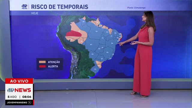Frente fria avança e traz chuva para várias regiões do país | Previsão do Tempo