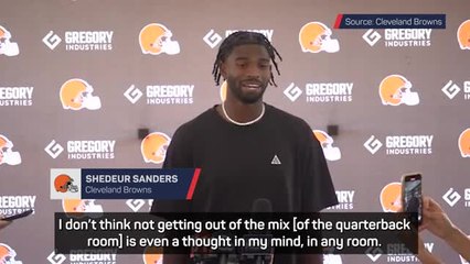 Sanders confident in his ability as Browns QB battle intensifies