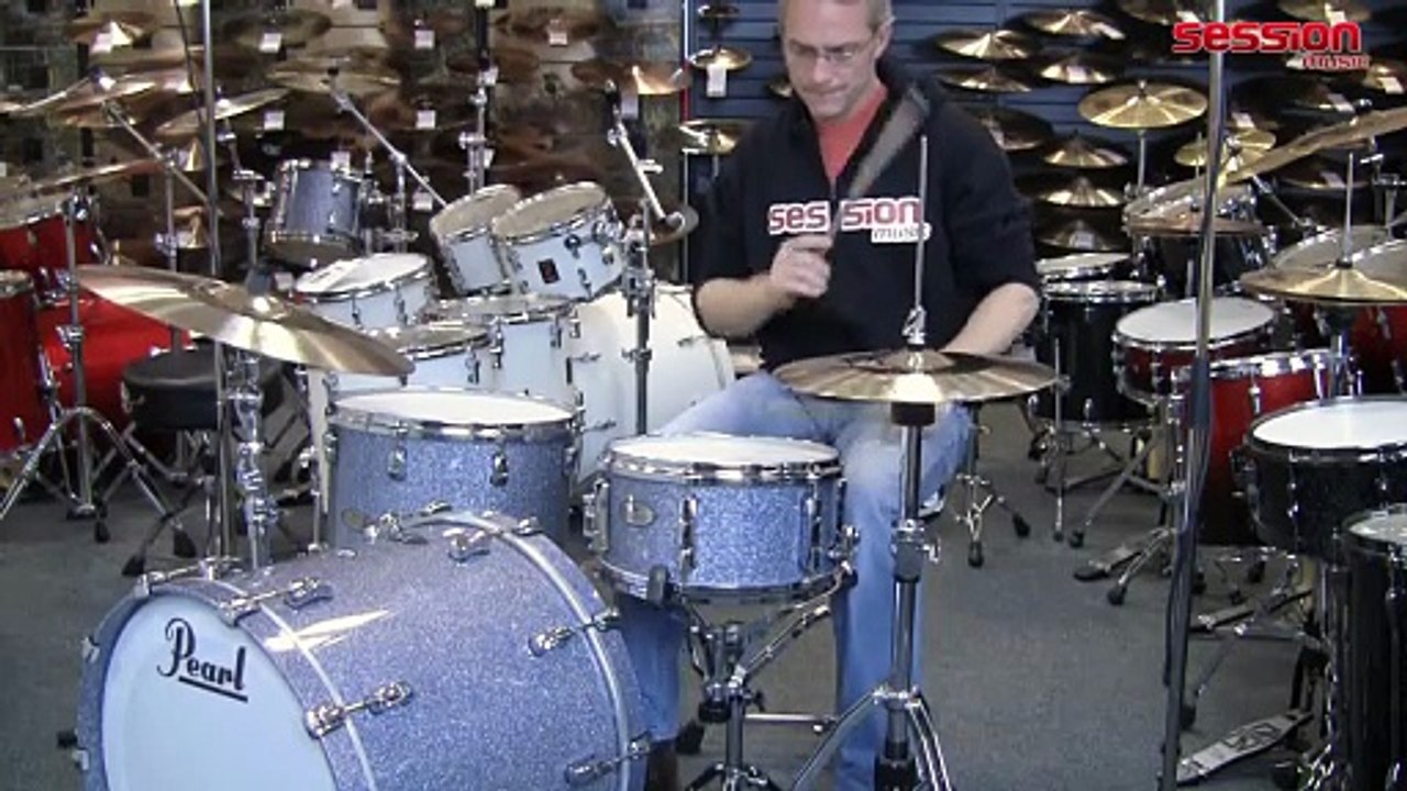 Pearl 6.5x13 6-Lugged Reference RF1365 Crystal Rain Maple & Birch Wood Snare Drum (Nov 27, 2010) [Session Music]