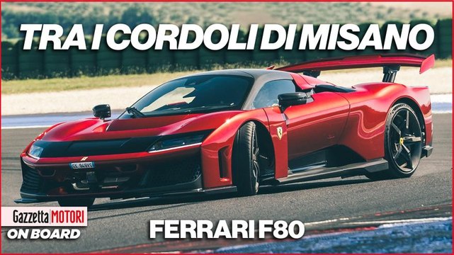 Ferrari F80, a 250 km/h sul circuito di Misano: il video onboard