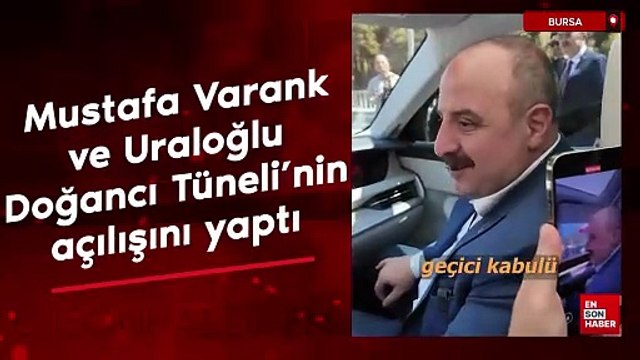 Mustafa Varank ve Bakan Uraloğlu Doğancı Tüneli'nin açılışını yaptı
