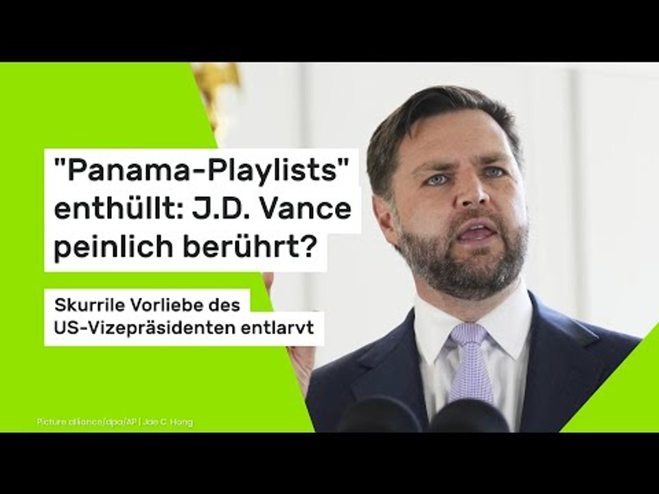 'Panama-Playlists' enthüllt: J.D. Vance peinlich berührt? Vorliebe des US-Vizepräsidenten entlarvt