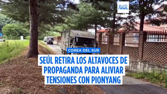 Corea del Sur retira los altavoces de propaganda en la frontera con Corea del Norte