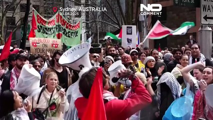 En images : des milliers de manifestants propalestiniens défilent sur le port de Sydney