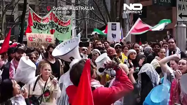 Пропалестинская демонстрация в Австралии: Ассанж среди участников