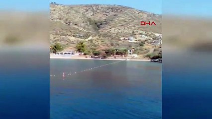 Ünlü tatil cennetinde sahil işgal altında! Duvar örüldü