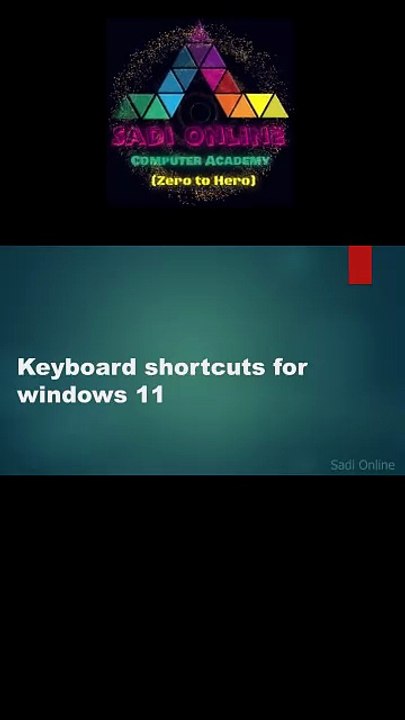 Keyboard Shortcuts For Windows 11 part 1 shorts