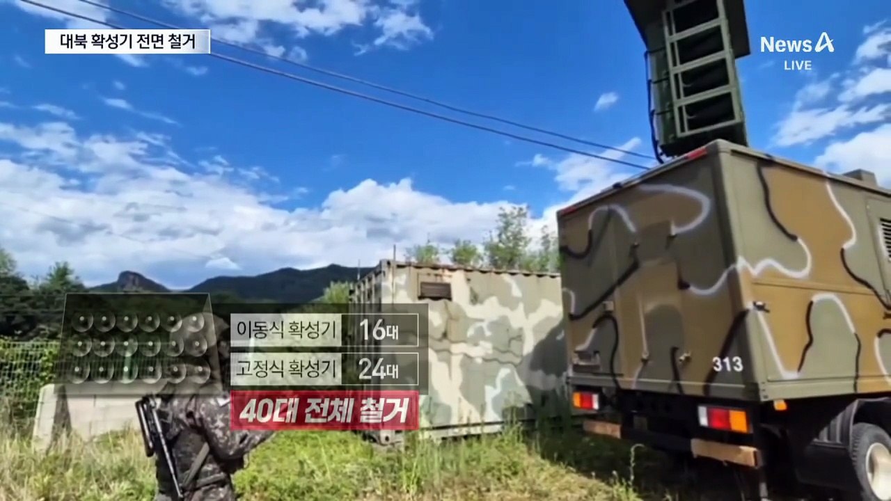 軍, 최전방 대북 확성기 전면 철거 착수