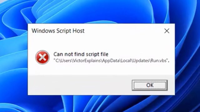 How to Fix Run.vbs Error on Startup | Cannot Find Script File Windows 11/10 [100% Working]