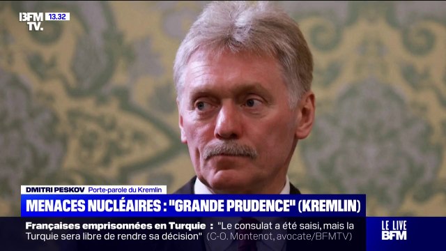 Dmitri Peskov, porte-parole du Kremlin, appelle à la prudence après le déploiement de deux sous-marins américains et affirme qu'il ne peut y avoir de vainqueur dans une guerre nucléaire