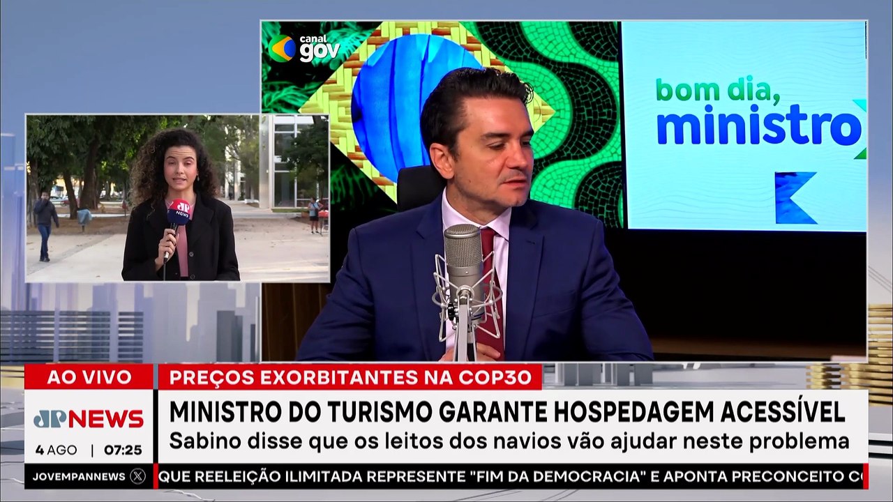 Ministro do Turismo garante preços justos para hospedagem na COP 30