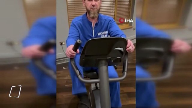 Bodrum’da boğulma tehlikesi geçiren Çeçen Lider Kadirov kendini spora verdi