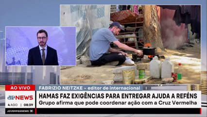 Hamas faz exigências para entregar ajuda humanitária para reféns; Fabrizio Neitzke explica