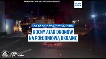 Ataki dronów na Odessę i Dniepropietrowsk: kilku rannych, w tym niemowlę