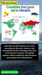 Countries that provided aid to Ukraine 🇺🇦 after the Russian invasion #news