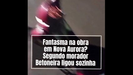 Betoneira liga sozinha e intriga  moradores do Paraná