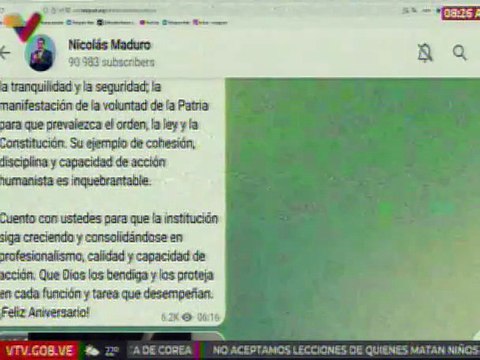 Pdte. Maduro: Hoy 4-Ago celebro el 88° aniversario de nuestra Guardia Nacional Bolivariana