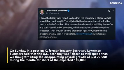 Economists Warn US Close To 'Stall Speed' And Could 'Tip Over Into Recession' On Disappointing Jobs Report