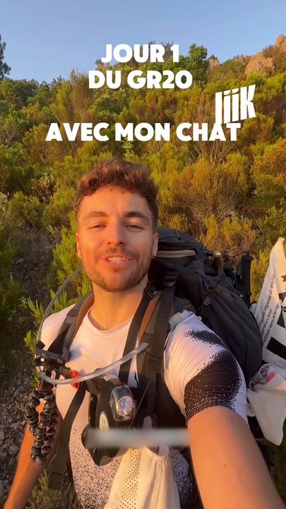 Traversée de la Corse : Thibaut et son chat sur le GR20