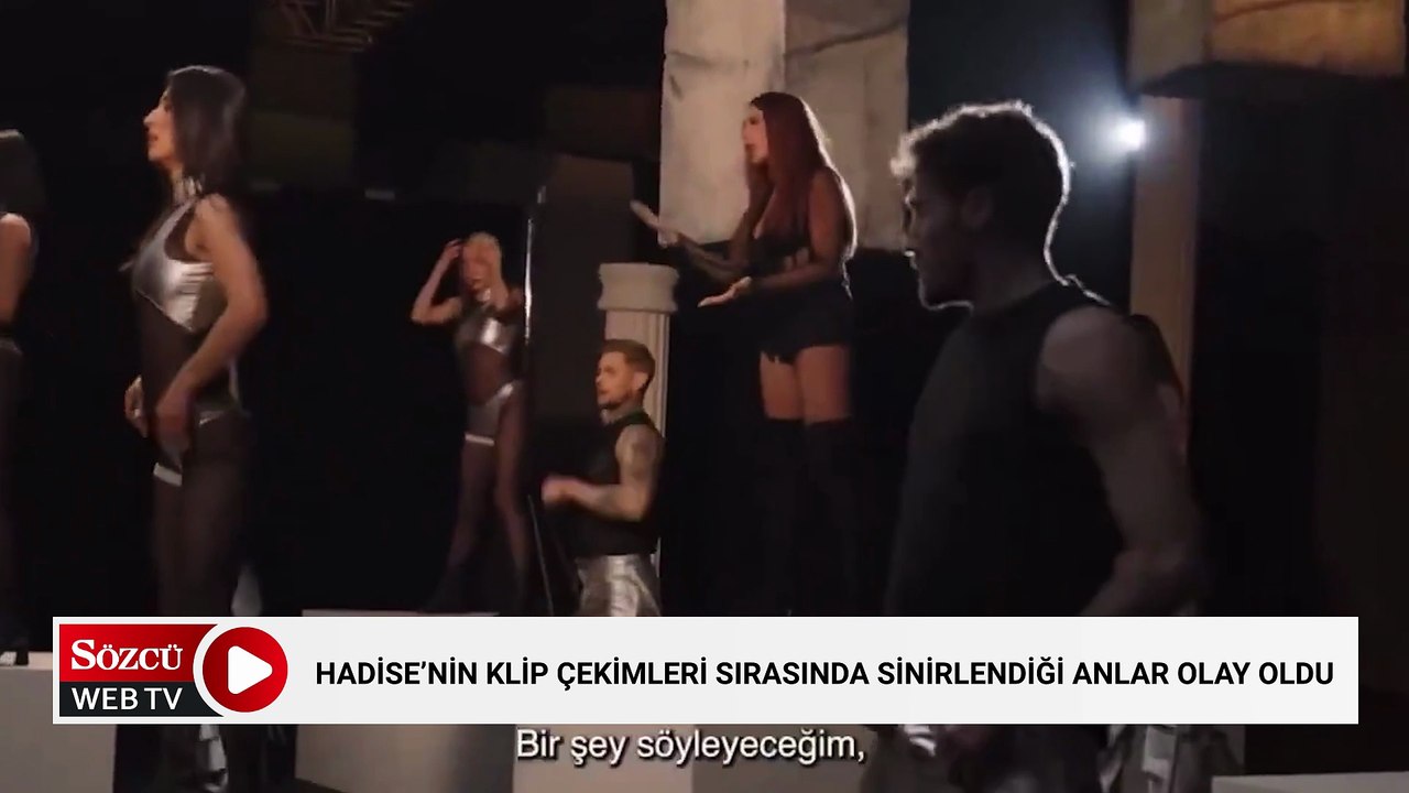 Hadise’nin klip çekimleri sırasında sinirlendiği anlar olay oldu