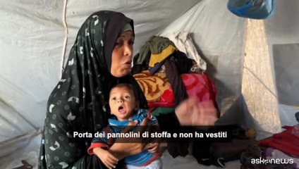Gaza, Camelia al-Badou: "non ho latte, a mio figlio do acqua bollita"