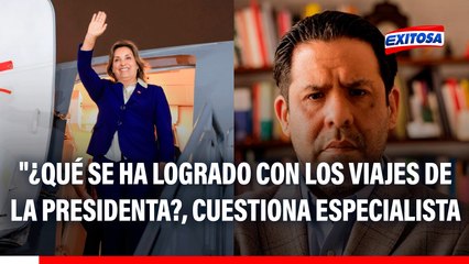 Dina Boluarte en Japón e Indonesia: "¿Qué se ha logrado con los viajes de la presidenta?, cuestiona especialista