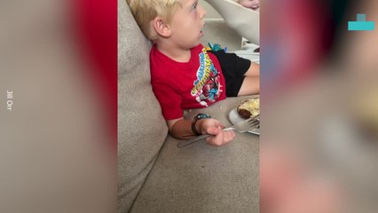 Baby Hilarious Video Cute Baby Gets Jealous of Siblings Food