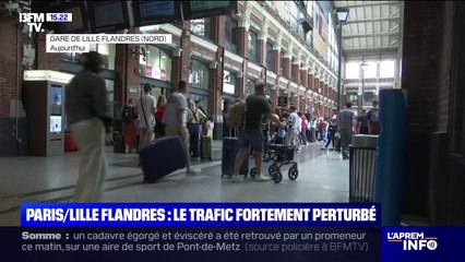 Le trafic fortement perturbé entre la gare du Nord à Paris et la gare Lille Flandres