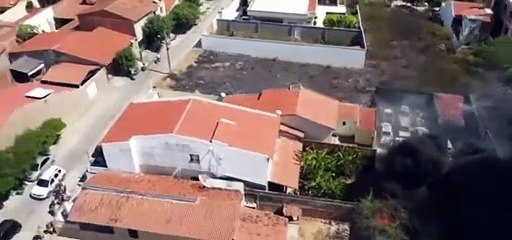 Chamas atingem Secretaria de Santa Quitéria