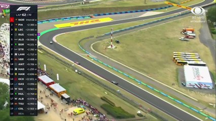 Russell e Leclerc travam disputa emocionante por 3º lugar no GP da Hungria