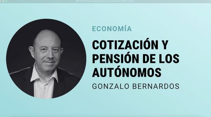 Gonzalo Bernardos - Cotización y pensión de los autónomos (Versión corta)