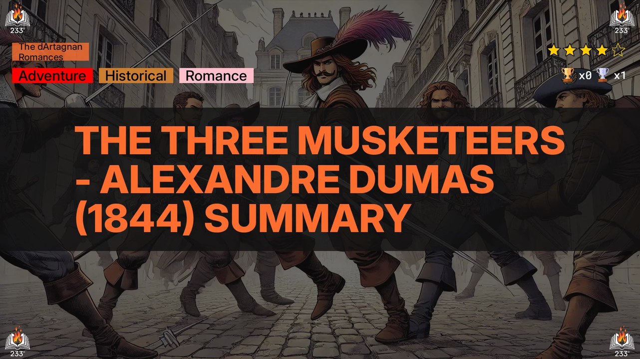 The Three Musketeers - Alexandre Dumas (1844) Summary (The dArtagnan Romances - 1)