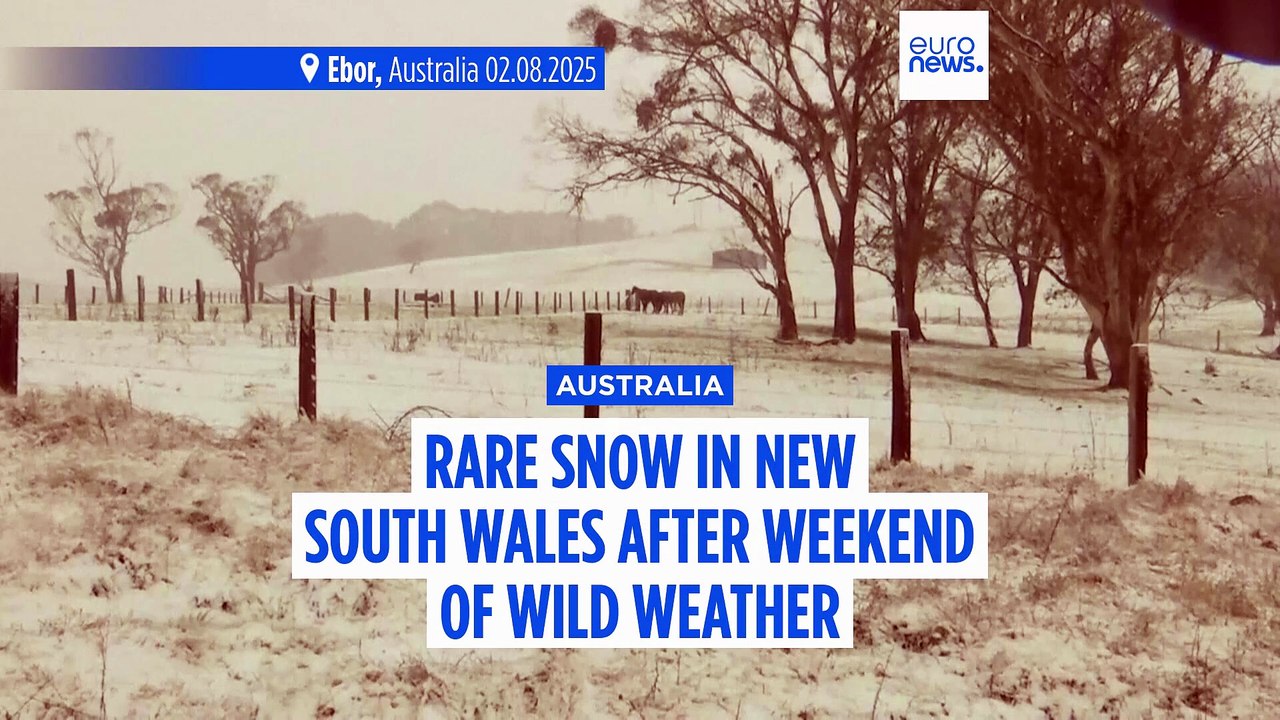 WATCH: Weekend of wild weather brings rare snowfall to towns in ...