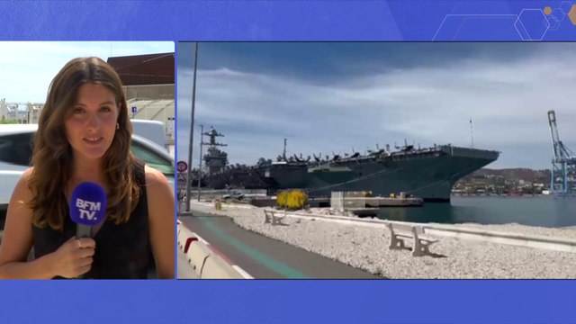 Le plus grand porte-avions américain, l'USS Gerald R. Ford, amarré à Marseille pour une semaine avant de retourner en mer