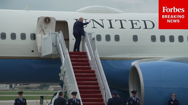 Trump Departs JBA On Air Force To Allentown, PA, En Route To Bedminster, New Jersey